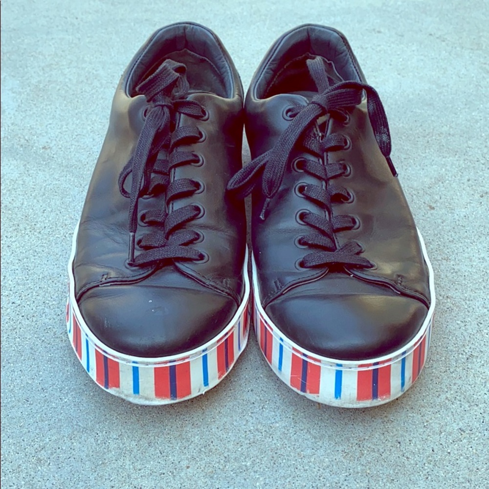 Tommy Hilfiger Leather Sneaker Black size 9